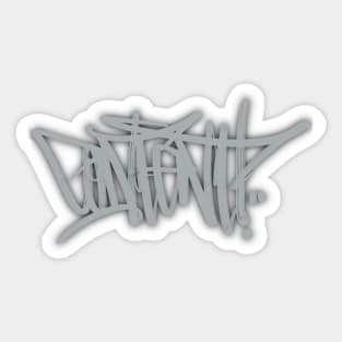 Content Handstyle - Grey Text Sticker